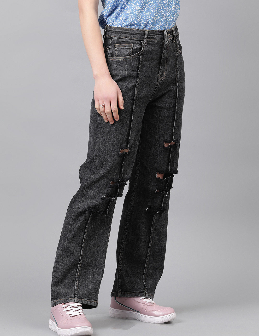 KOTTY Regular Women Black Jeans 