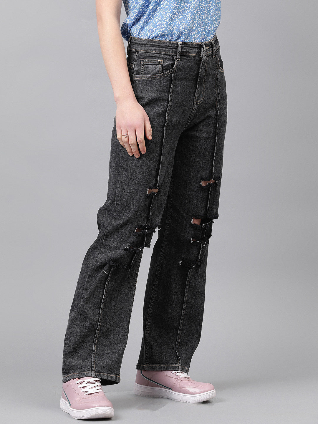 KOTTY Regular Women Black Jeans 