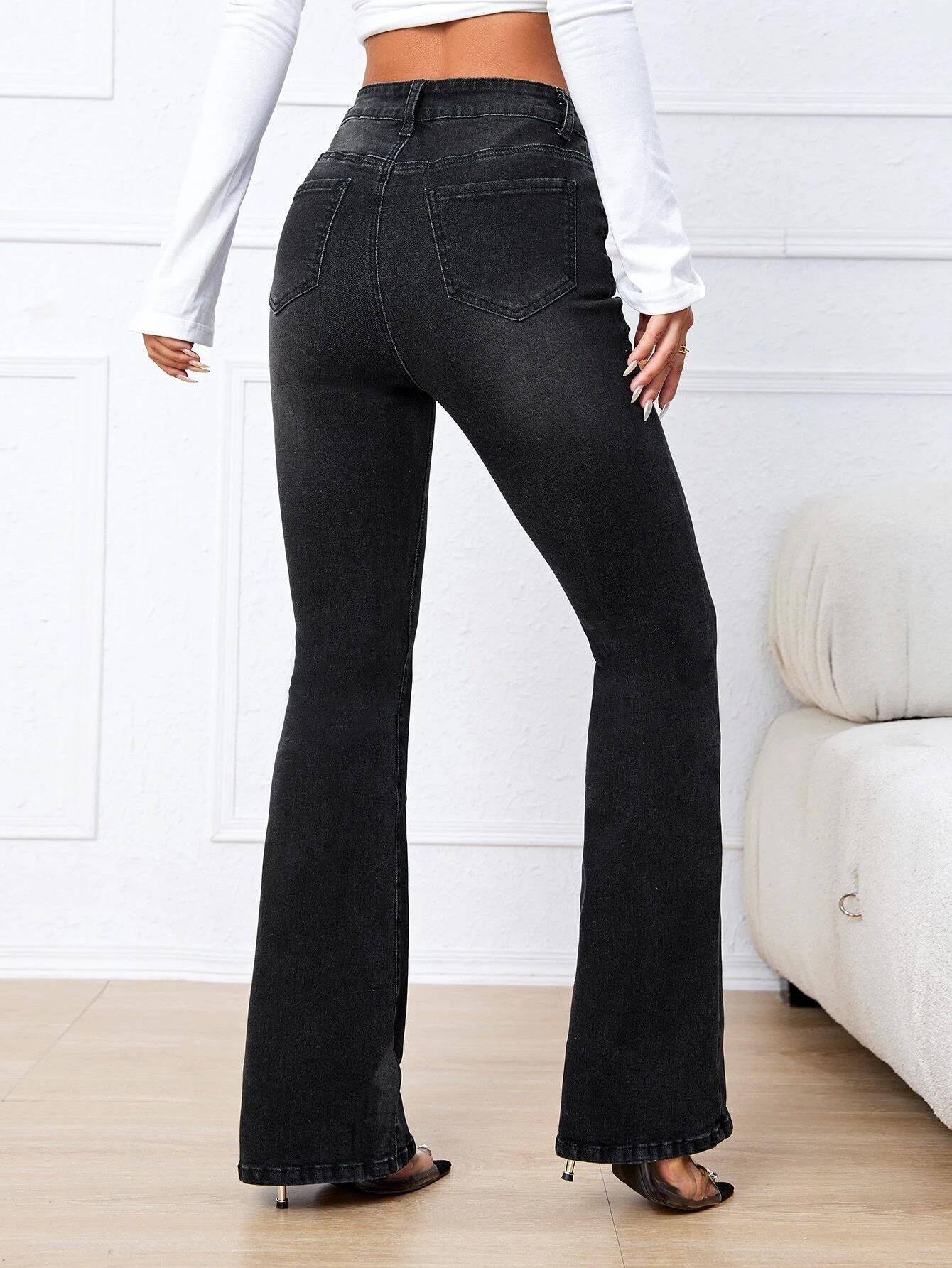 KOTTY Boot-Leg Women Black Jeans 
