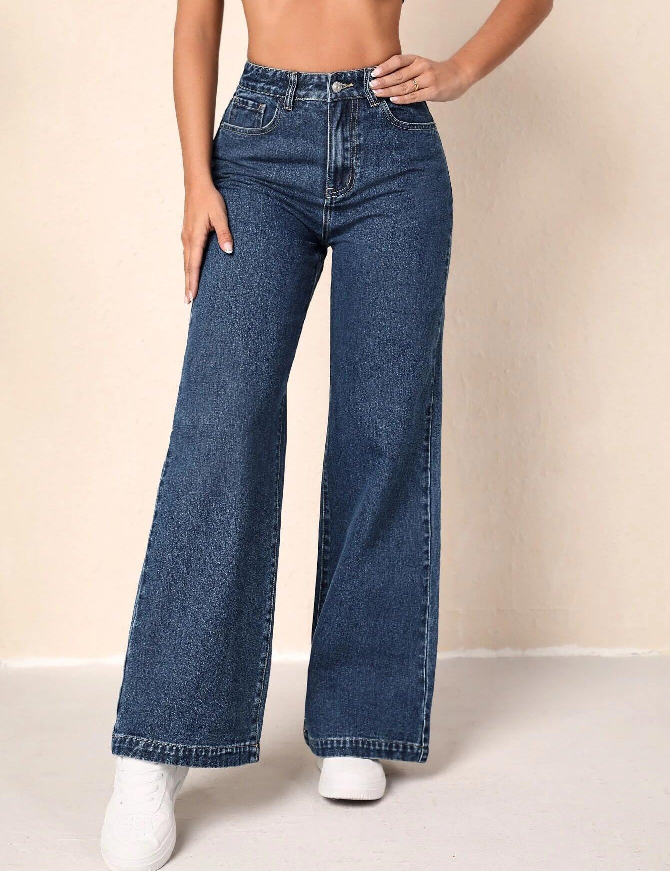 KOTTY Flared Women Dark Blue Jeans 