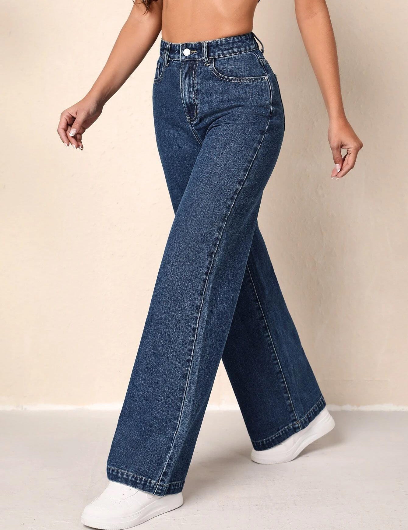 KOTTY Flared Women Dark Blue Jeans 