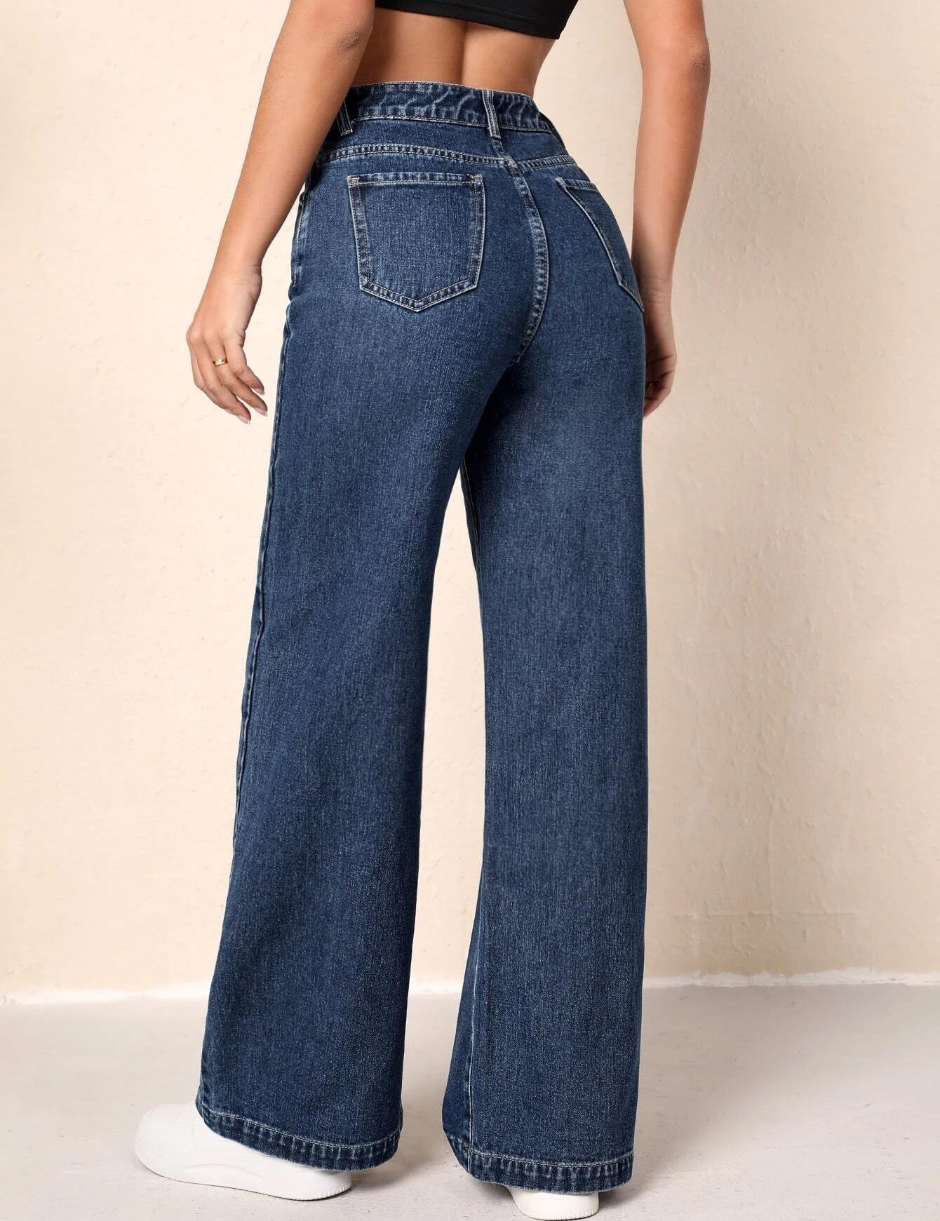 KOTTY Flared Women Dark Blue Jeans 