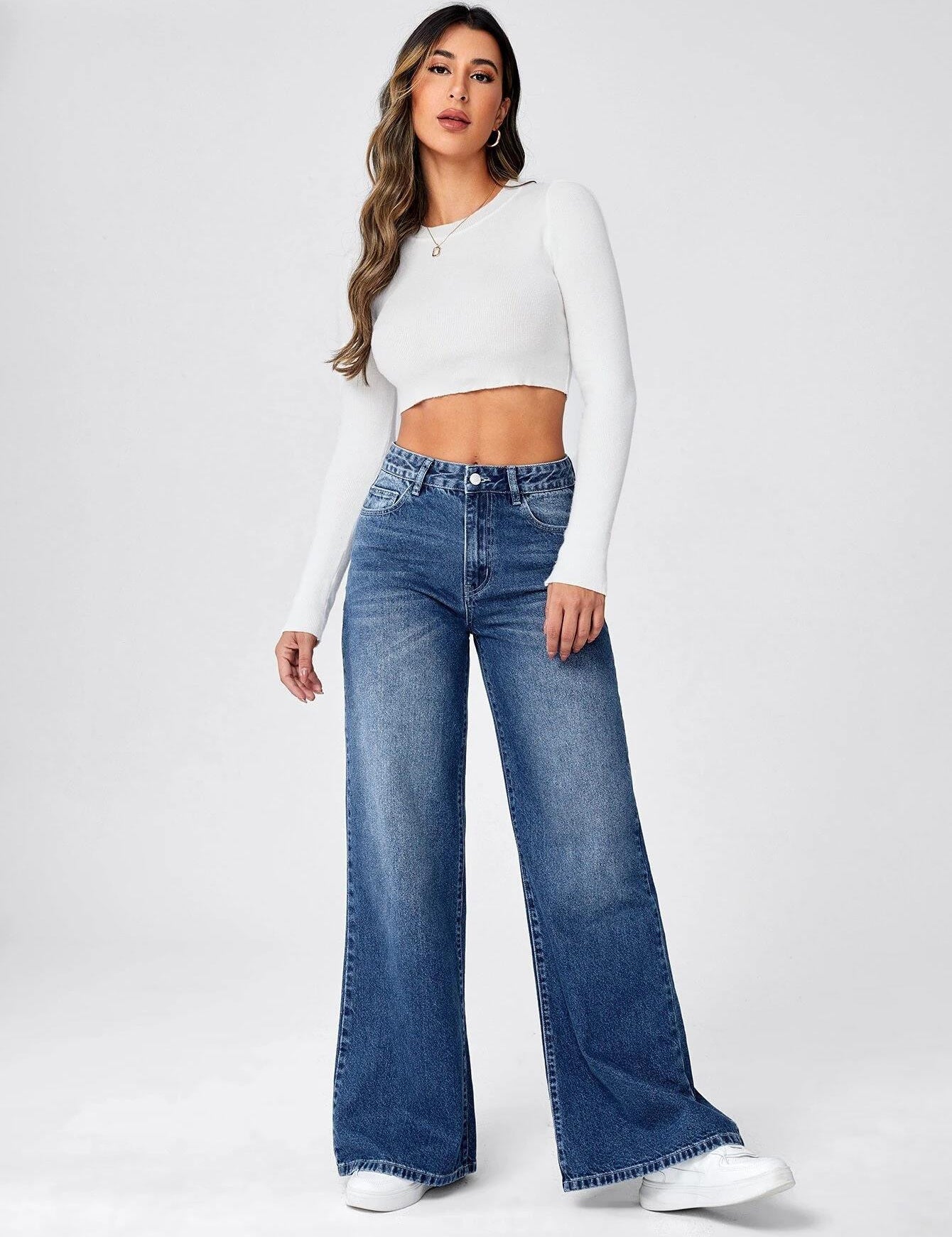 KOTTY Flared Women Dark Blue Jeans 