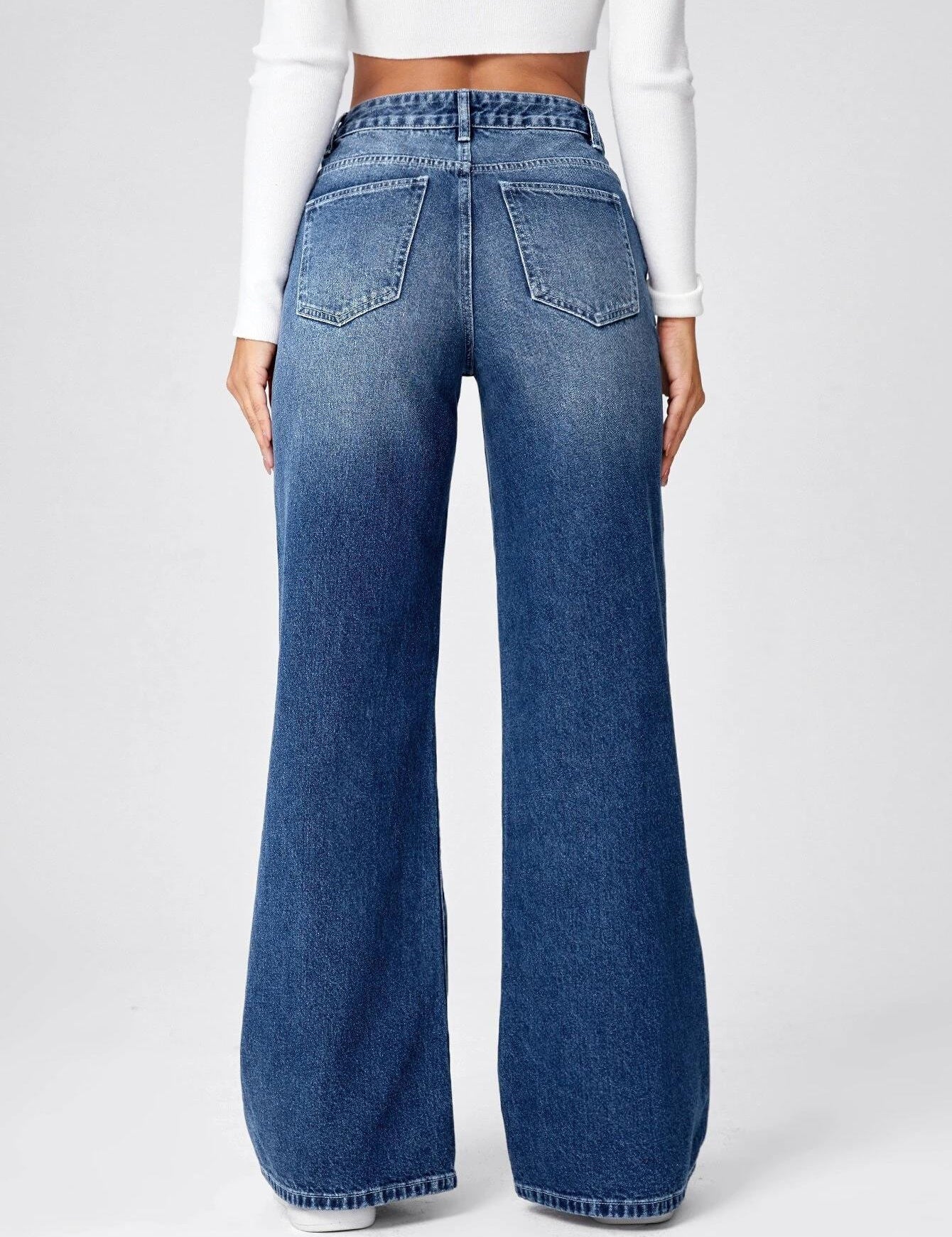 KOTTY Flared Women Dark Blue Jeans 