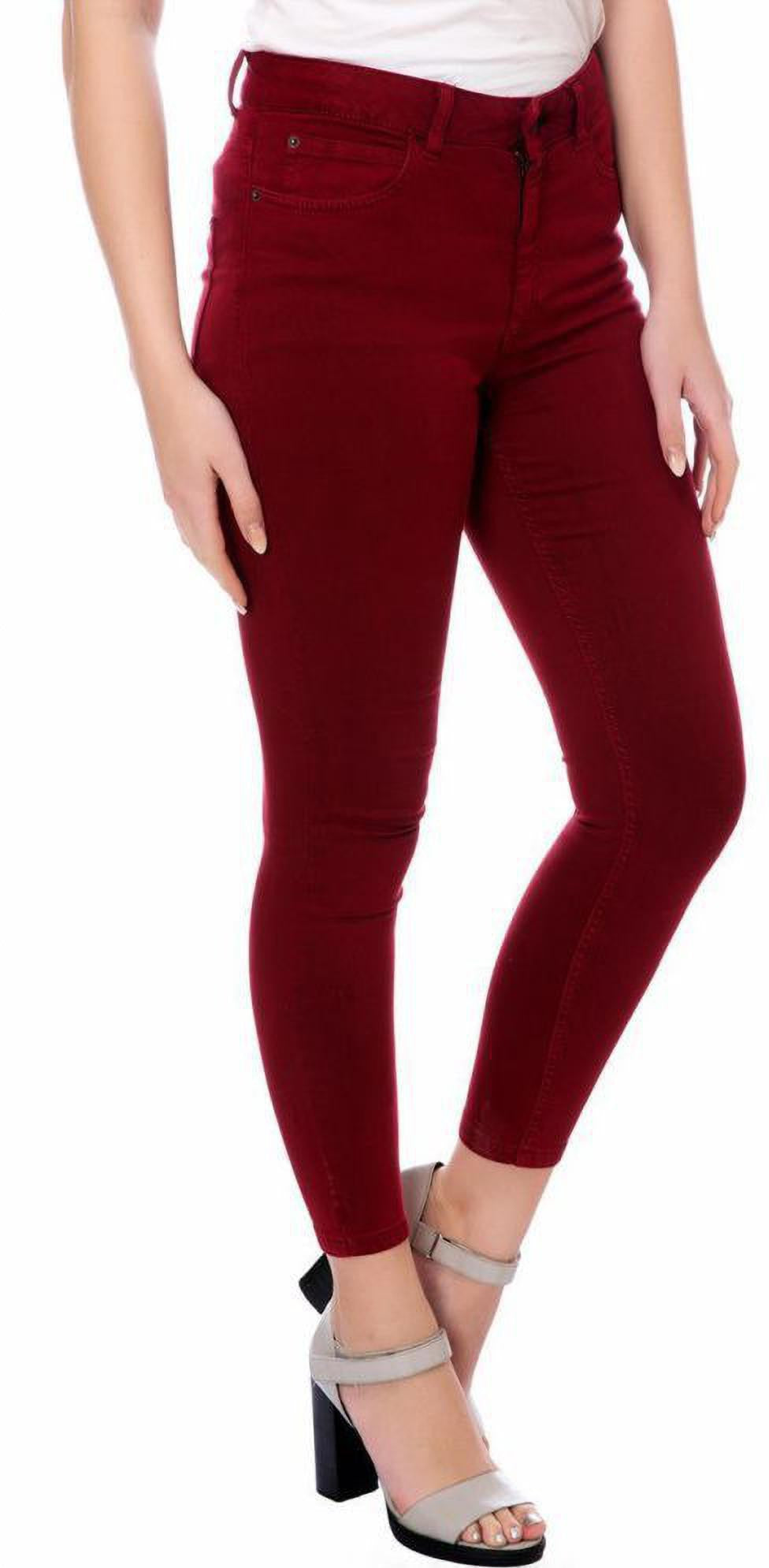 KOTTY Regular Women Maroon Jeans 