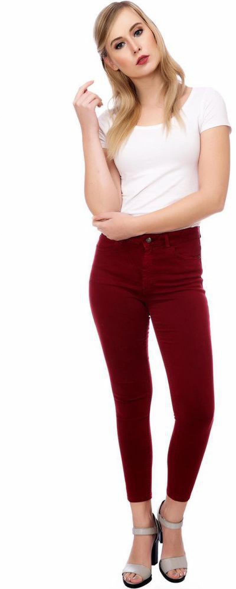 KOTTY Regular Women Maroon Jeans 