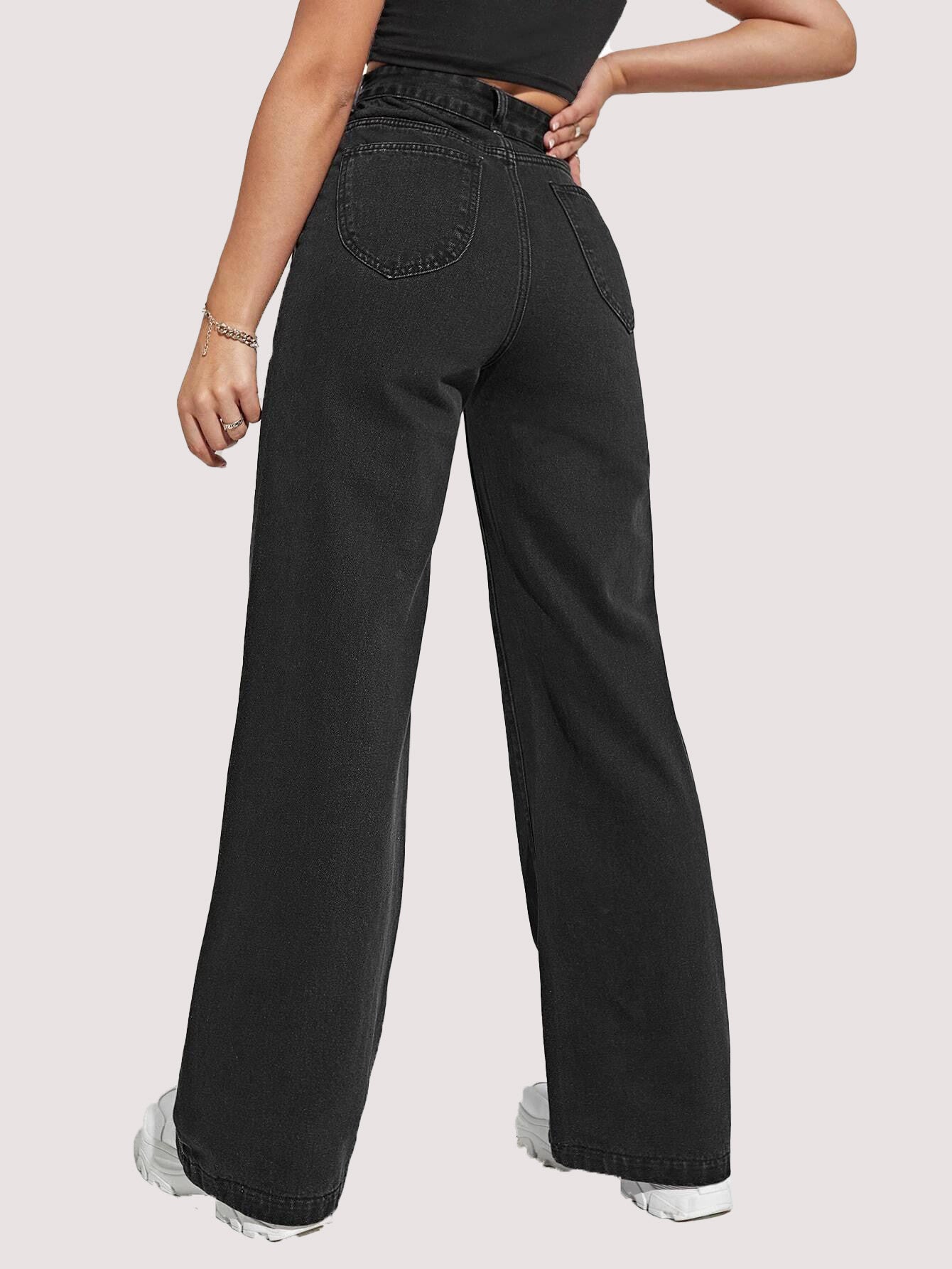 KOTTY Regular Women Black Jeans 