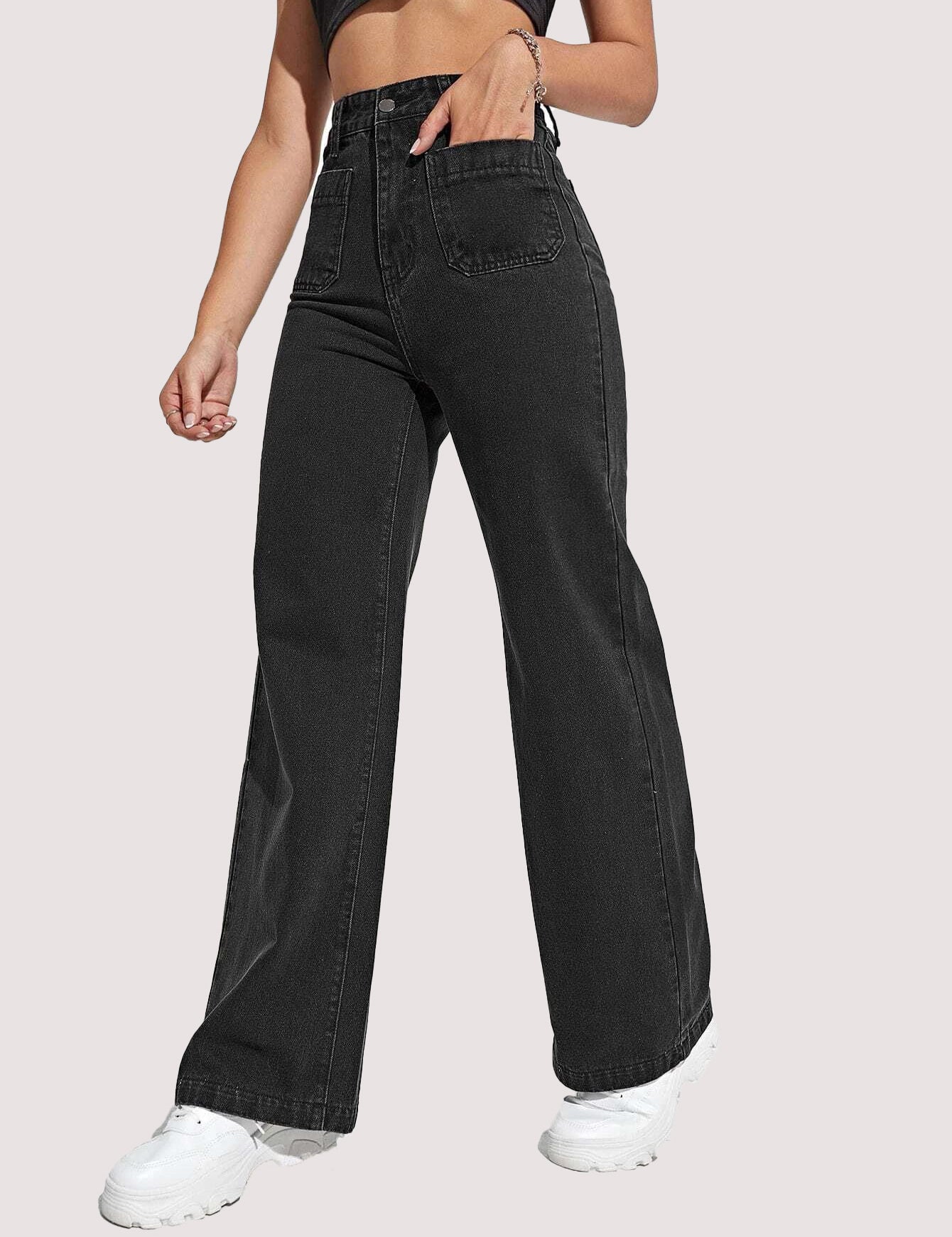 KOTTY Regular Women Black Jeans 