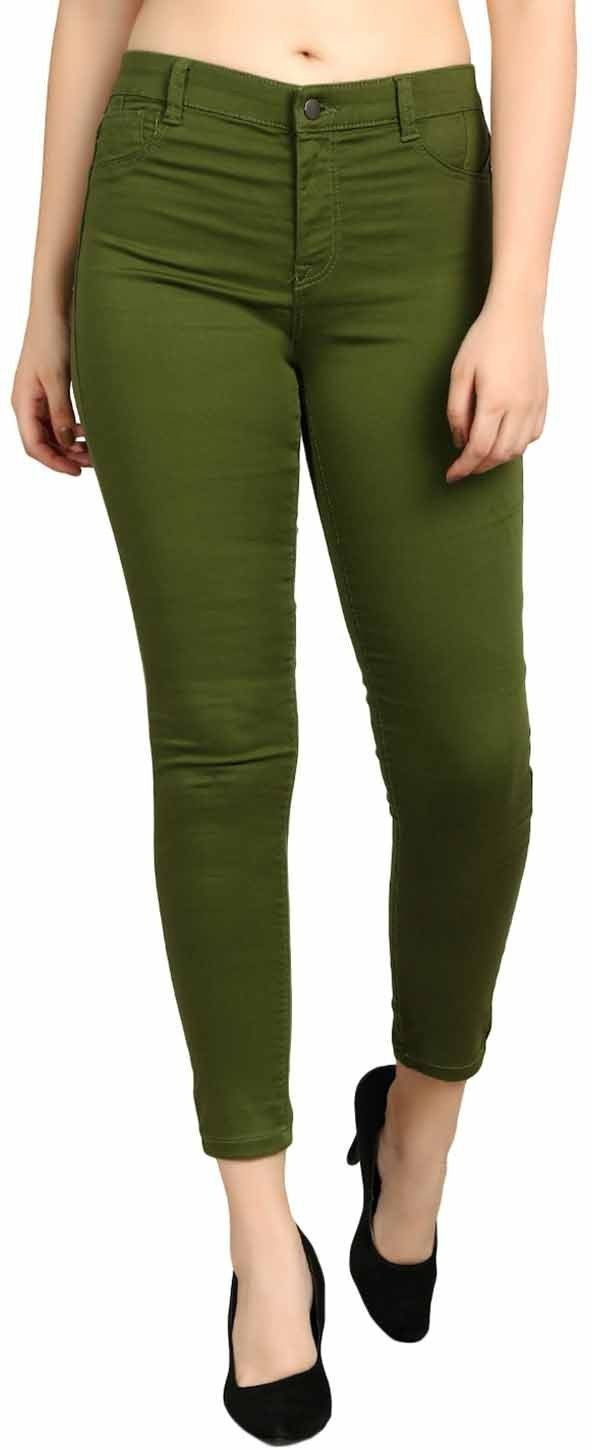 KOTTY Regular Women Green Jeans 