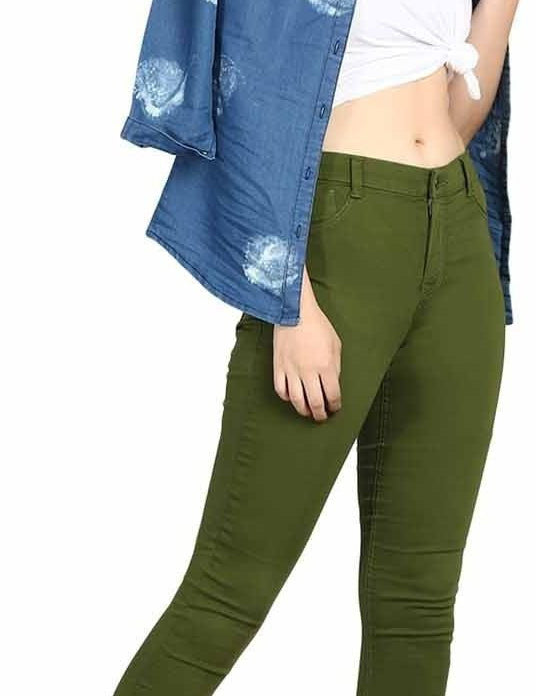 KOTTY Regular Women Green Jeans 