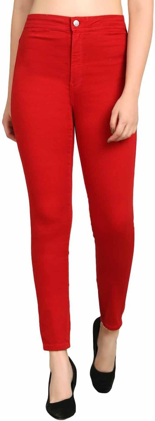 KOTTY Regular Women Red Jeans 