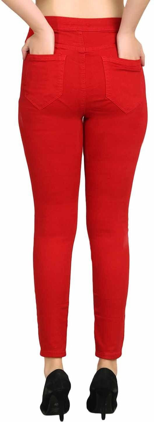 KOTTY Regular Women Red Jeans 