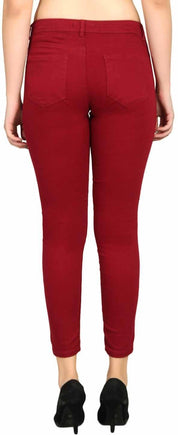 KOTTY Regular Women Maroon Jeans 