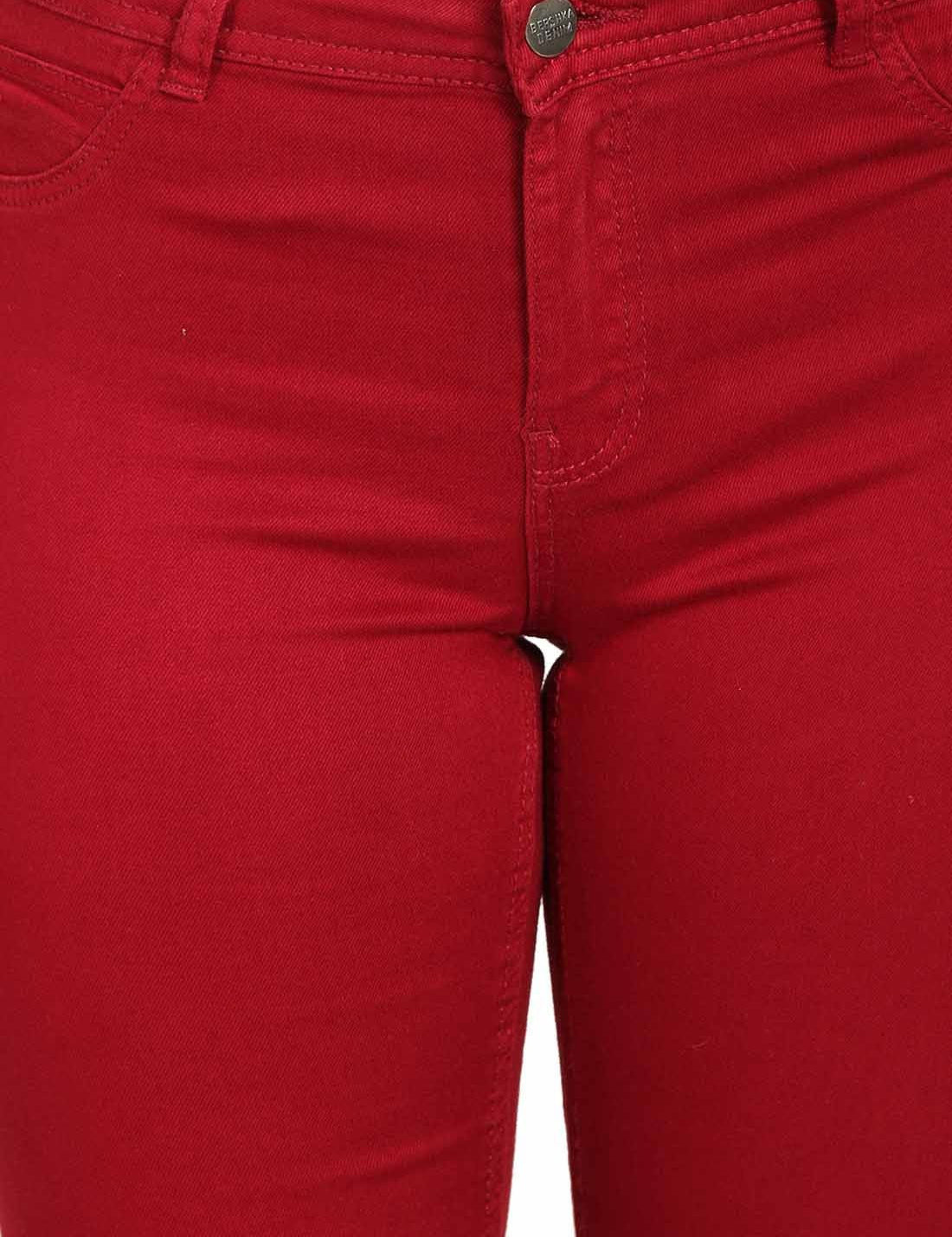 KOTTY Regular Women Maroon Jeans 