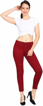 KOTTY Regular Women Maroon Jeans 