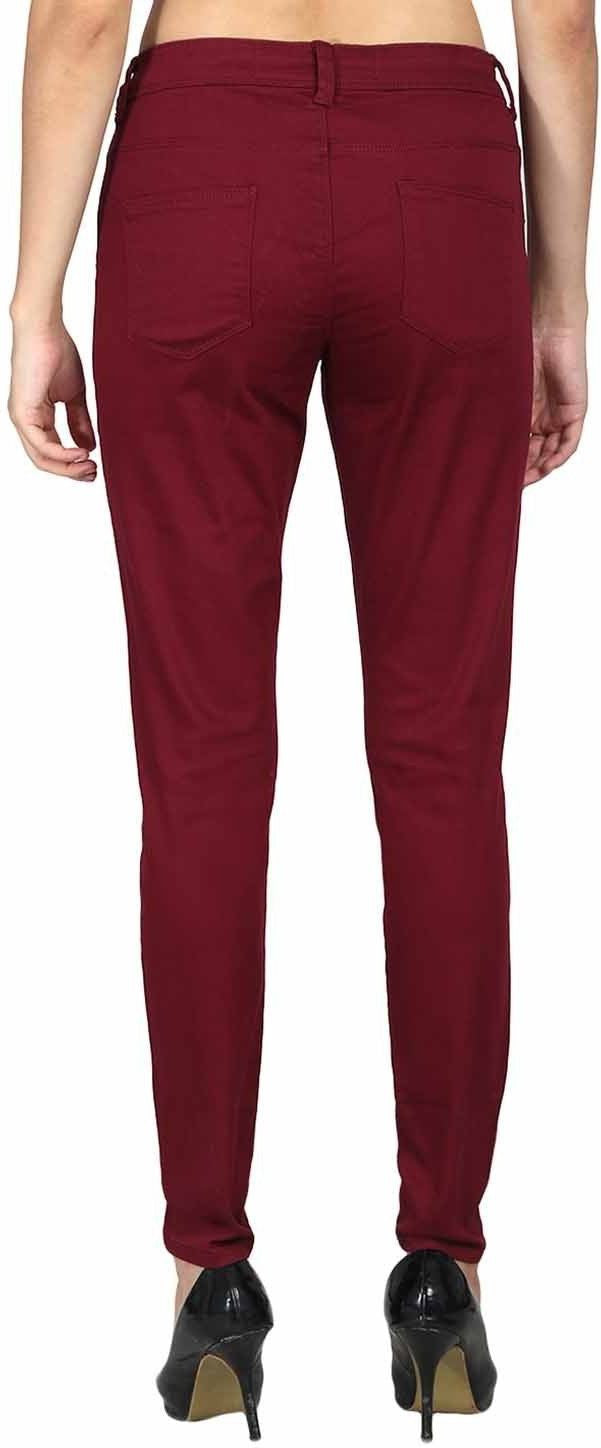 KOTTY Regular Women Maroon Jeans 