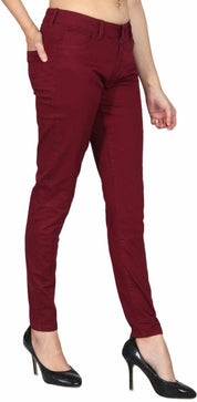 KOTTY Regular Women Maroon Jeans 