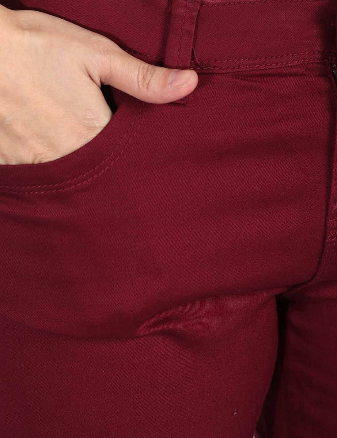 KOTTY Regular Women Maroon Jeans 