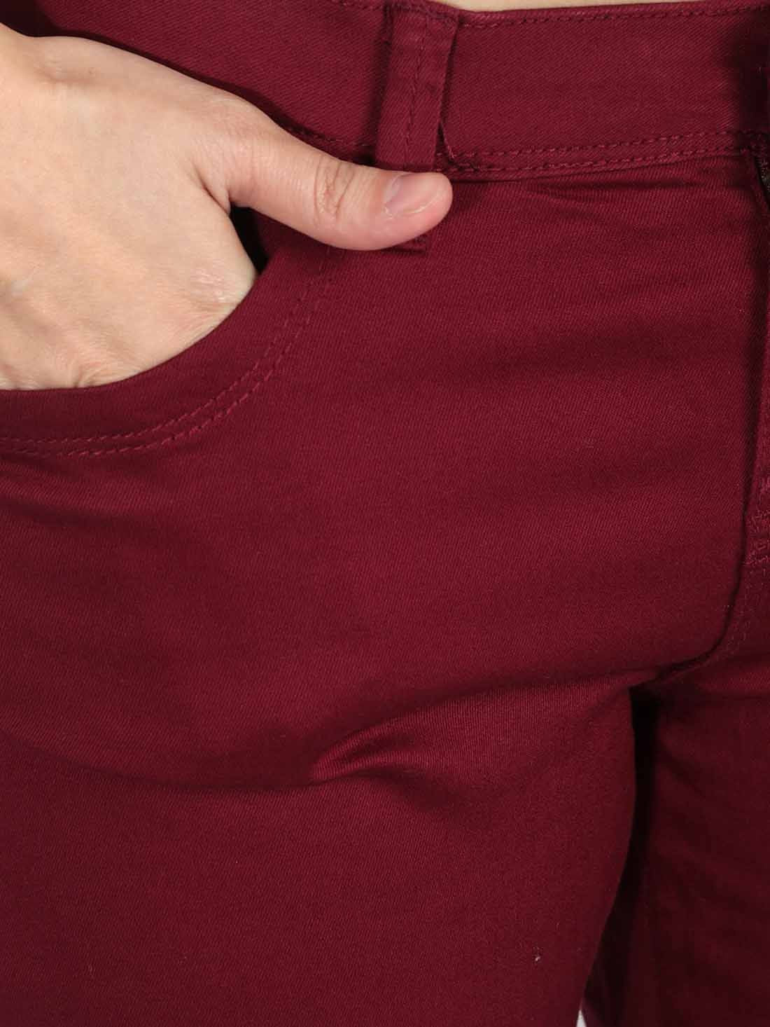 KOTTY Regular Women Maroon Jeans 