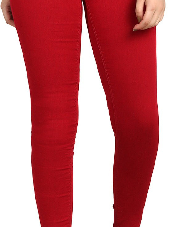 KOTTY Regular Women Red Jeans 