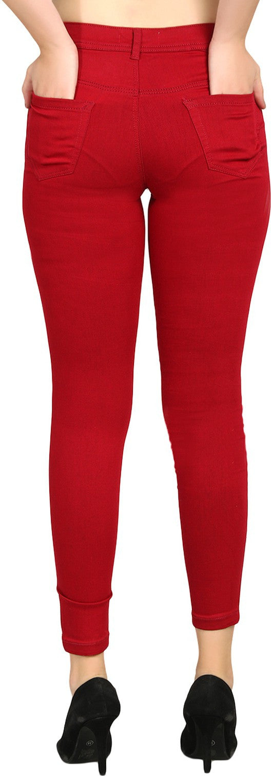 KOTTY Regular Women Red Jeans 