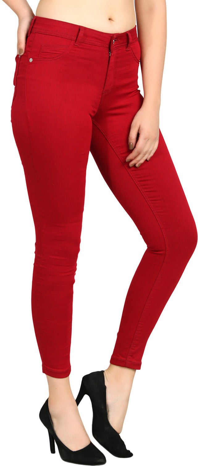 KOTTY Regular Women Red Jeans 