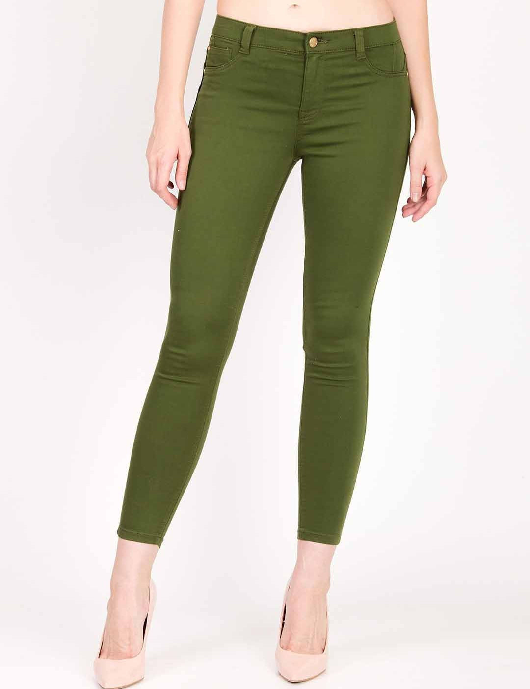 KOTTY Regular Women Green Jeans 