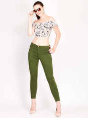 KOTTY Regular Women Green Jeans 