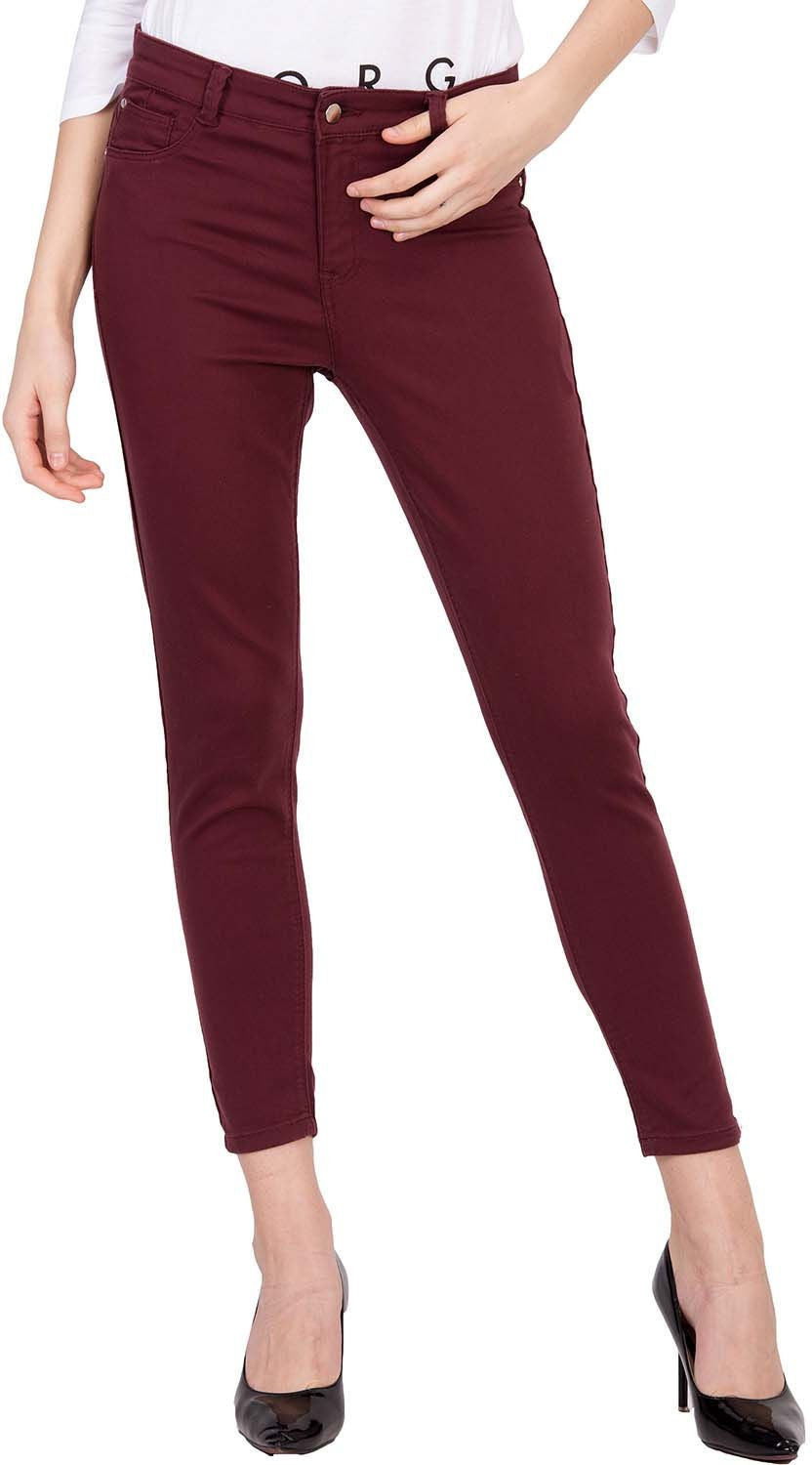 KOTTY Regular Women Maroon Jeans 