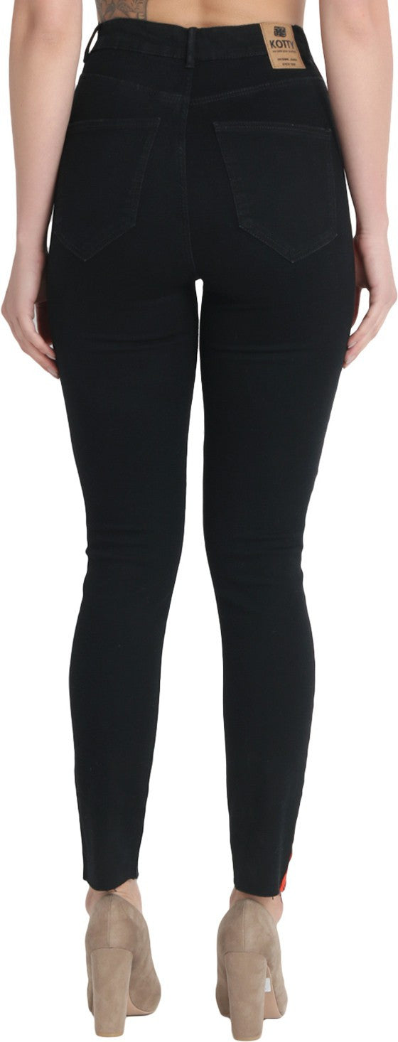 KOTTY Regular Women Black Jeans 
