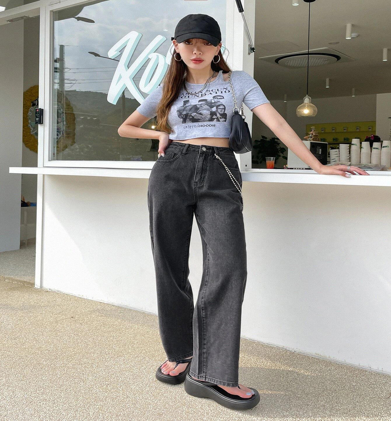 KOTTY Regular Women Dark Grey Jeans 