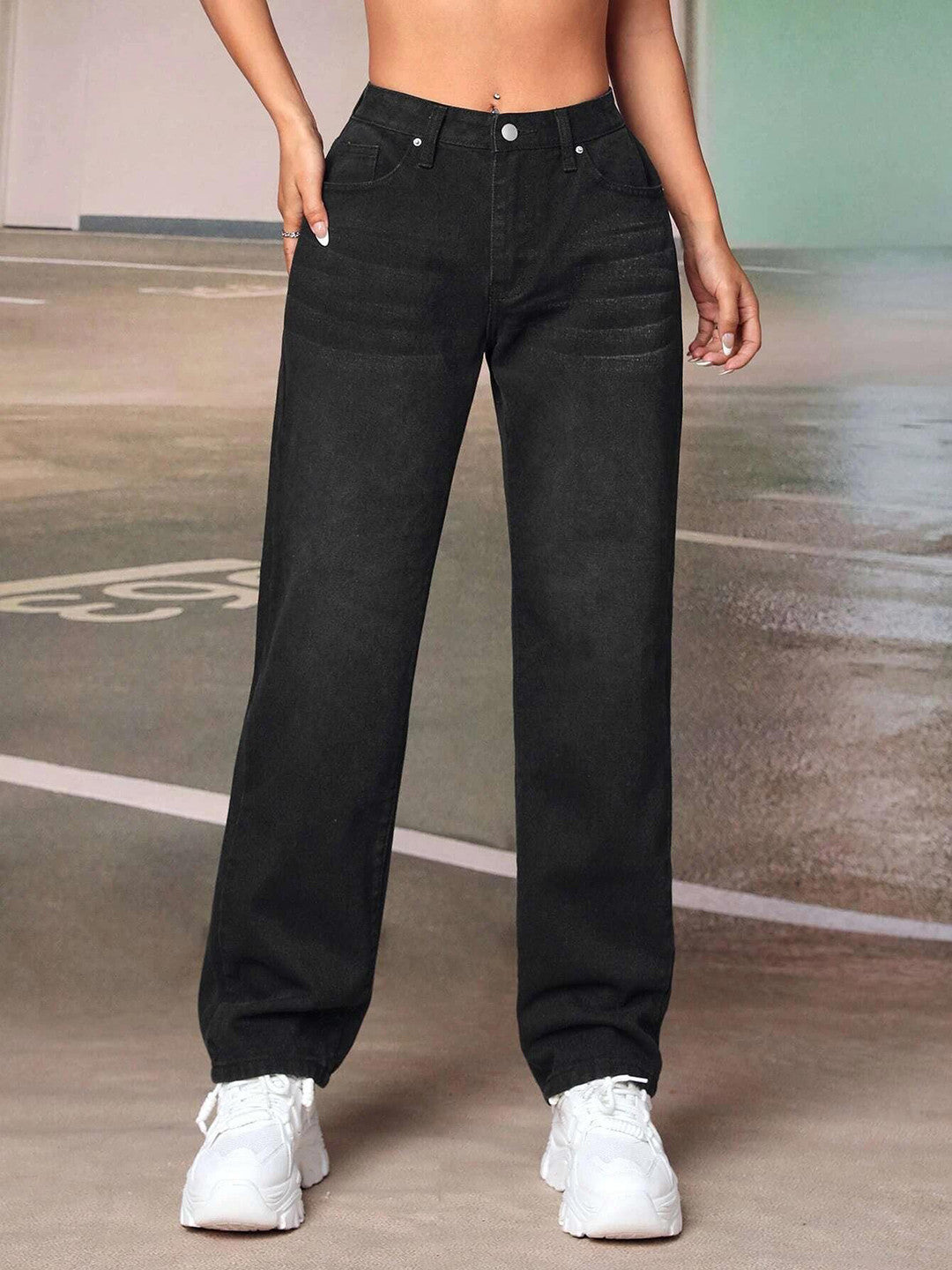 KOTTY Regular Women Black Jeans 