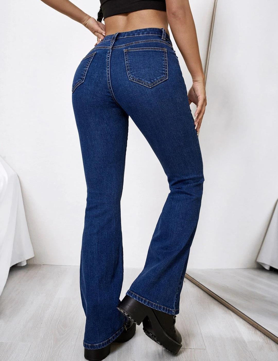 KOTTY Boot-Leg Women Blue Jeans 