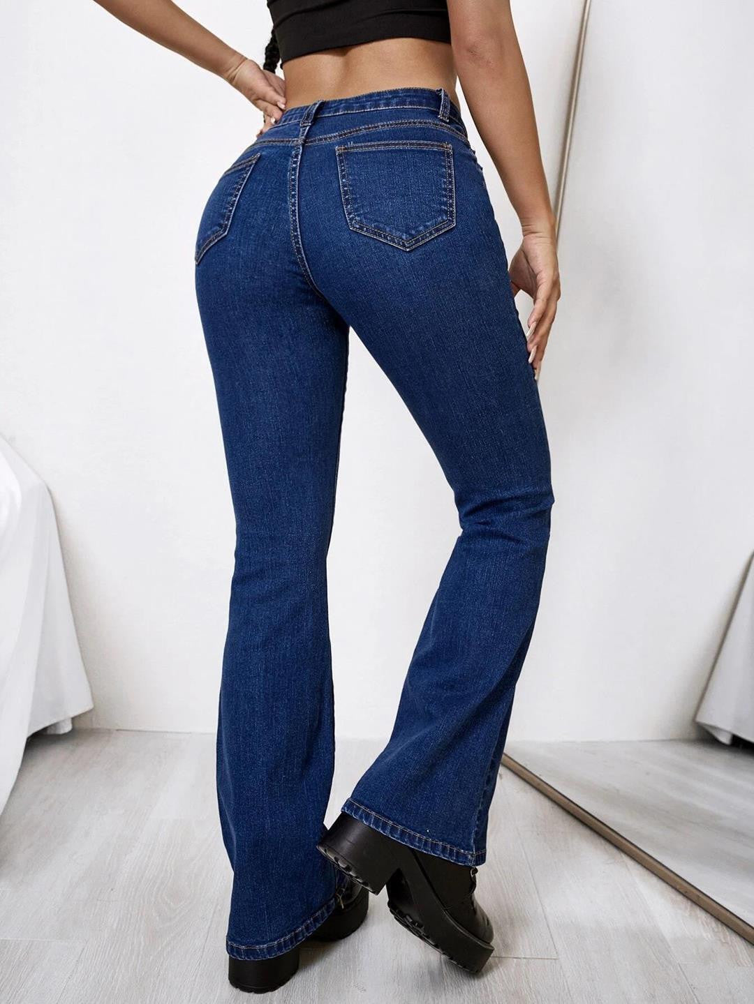 KOTTY Boot-Leg Women Blue Jeans 