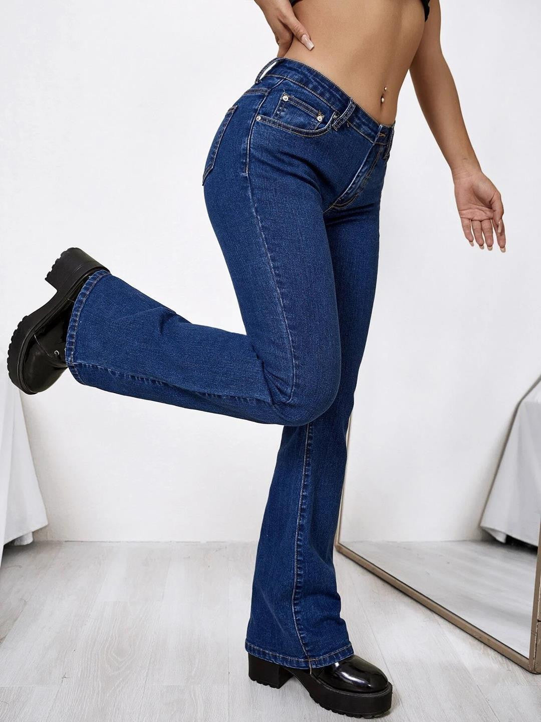 KOTTY Boot-Leg Women Blue Jeans 