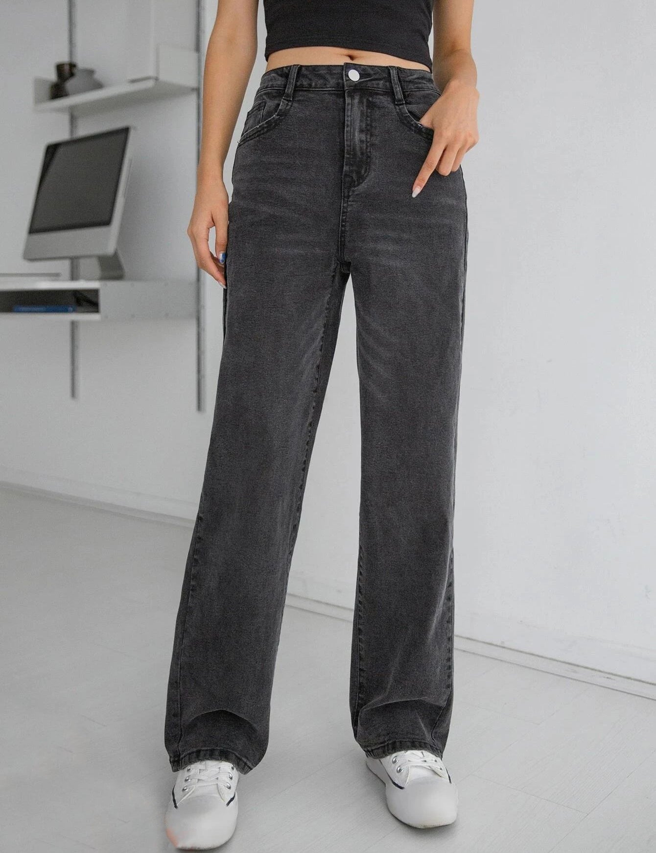 KOTTY Regular Women Black Jeans 