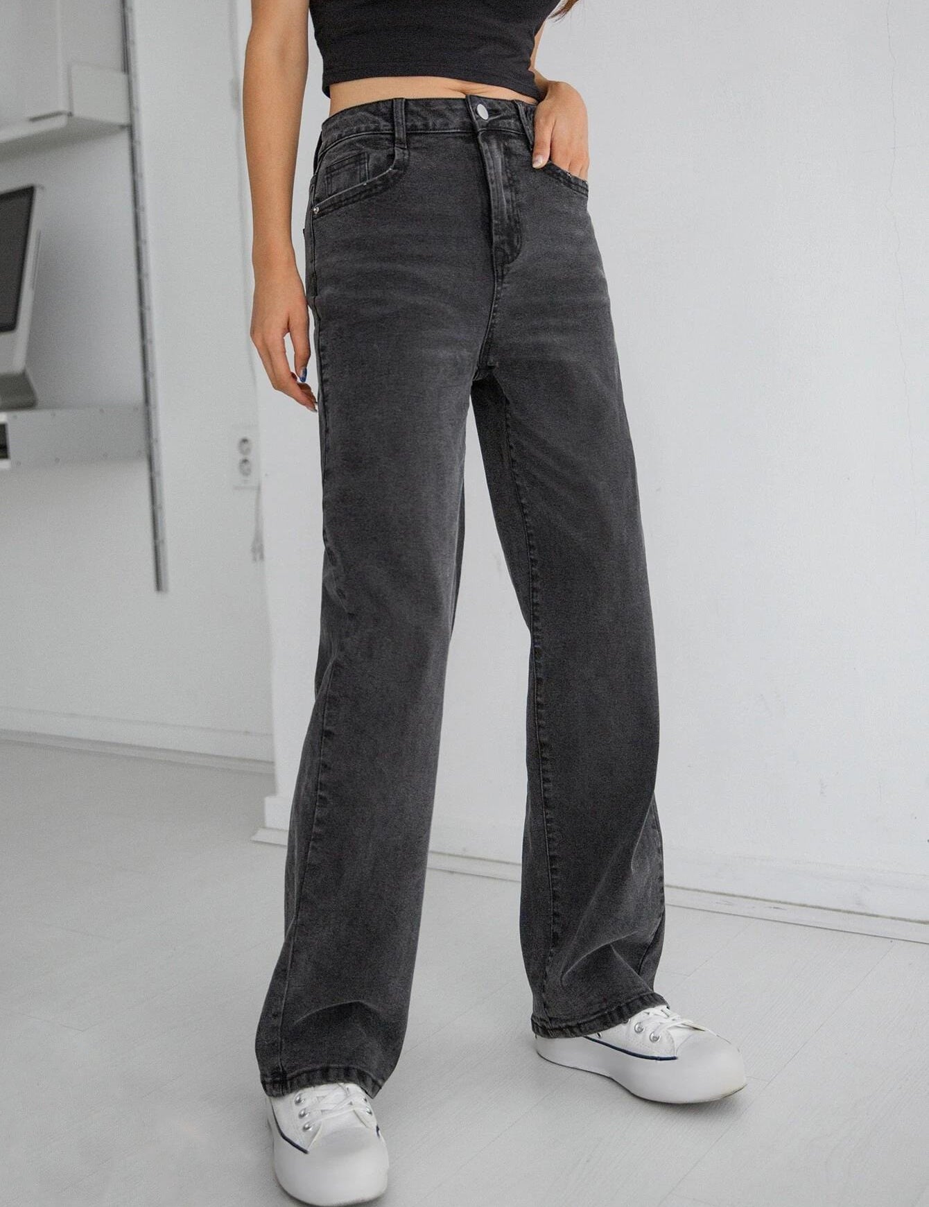 KOTTY Regular Women Black Jeans 