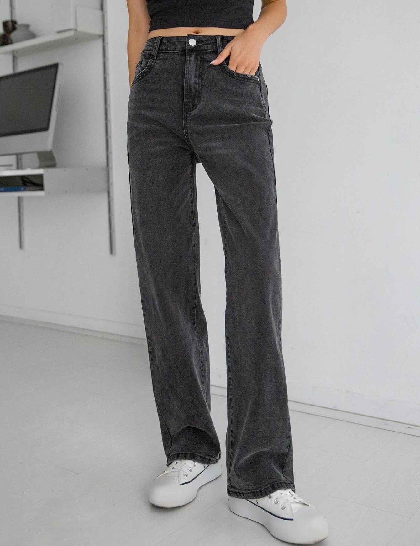KOTTY Regular Women Black Jeans 