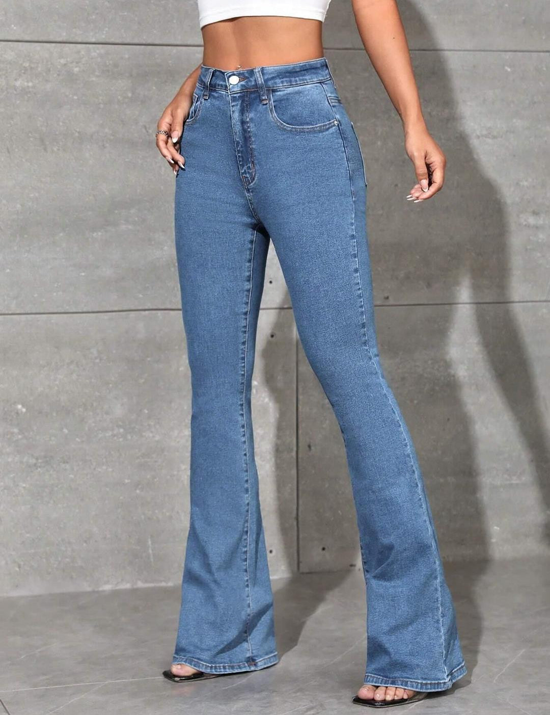 KOTTY Boot-Leg Women Blue Jeans 
