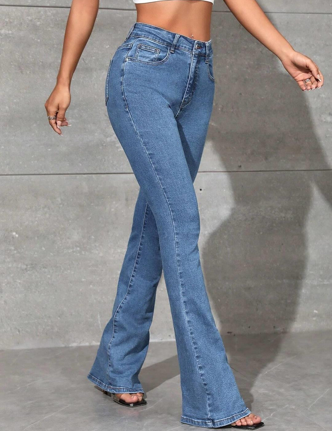 KOTTY Boot-Leg Women Blue Jeans 