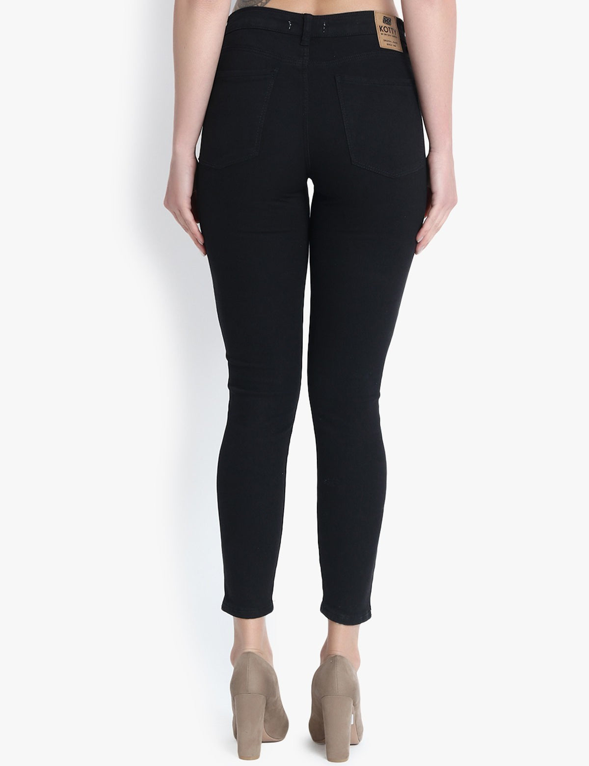 KOTTY Regular Women Black Jeans 