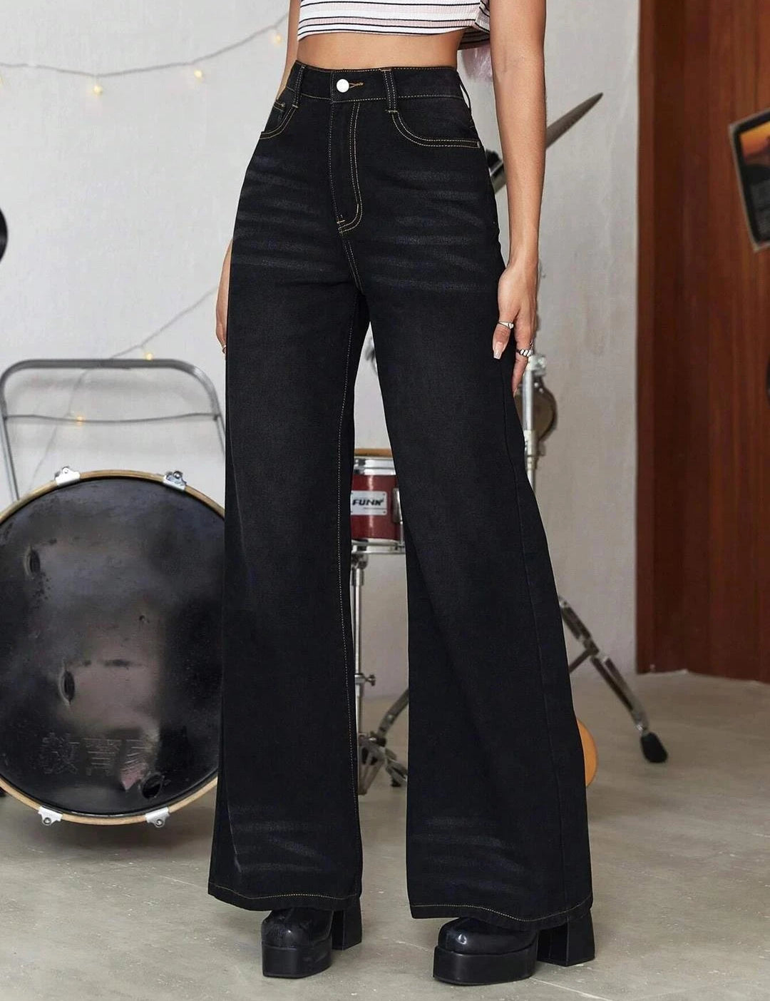 KOTTY Regular Women Black Jeans 