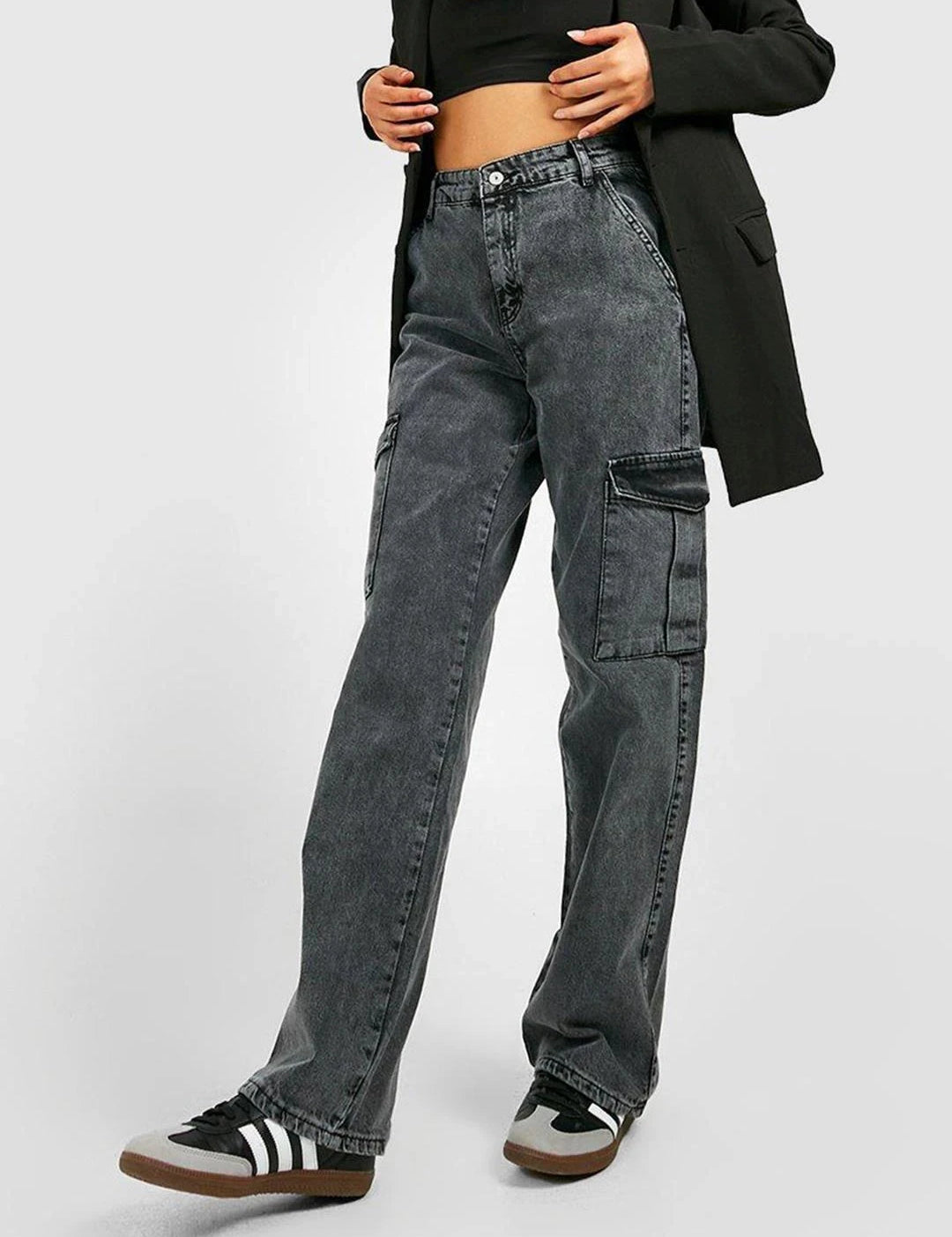 KOTTY Regular Women Dark Grey Jeans 