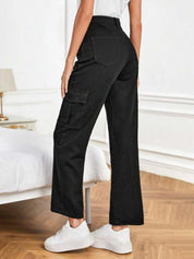 KOTTY Cargo Regular Women Black Jeans 