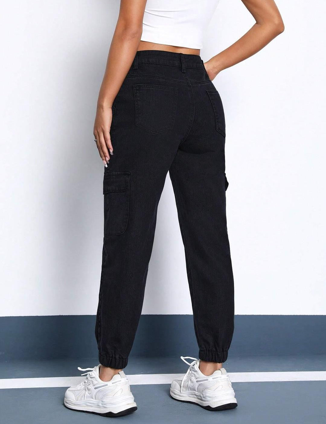 KOTTY Jogger Fit Women Black Jeans 