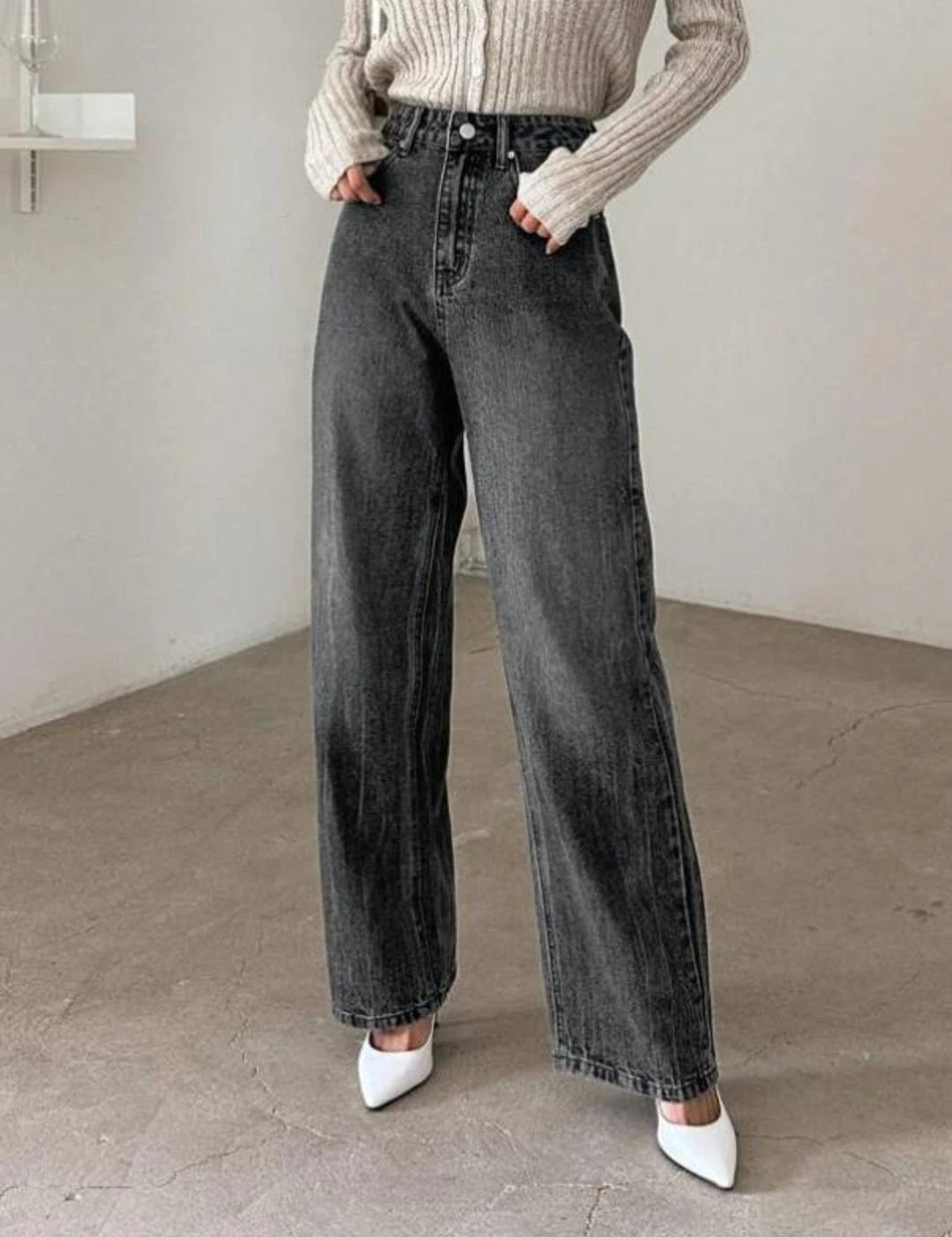 KOTTY Regular Women Dark Grey Jeans 
