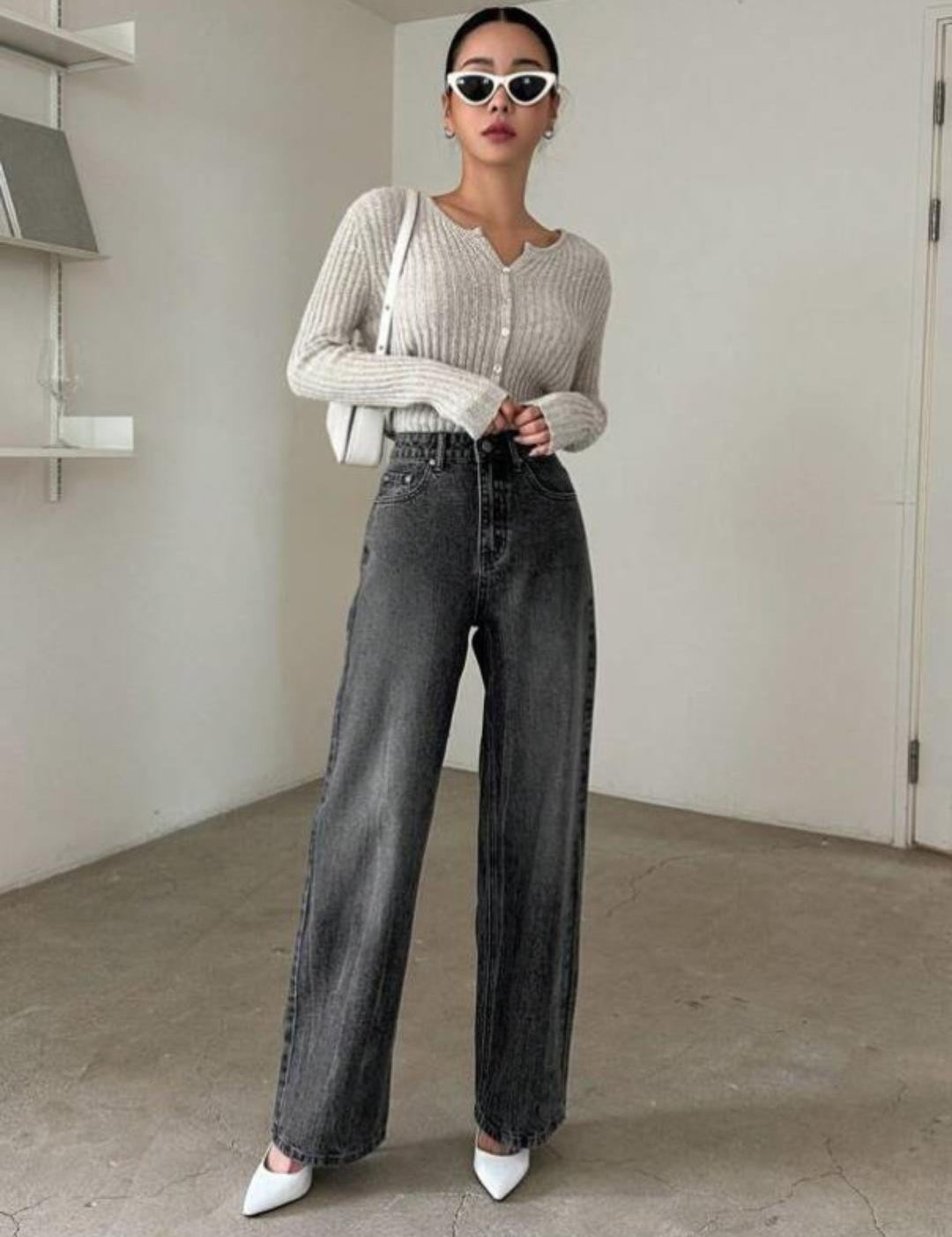 KOTTY Regular Women Dark Grey Jeans 
