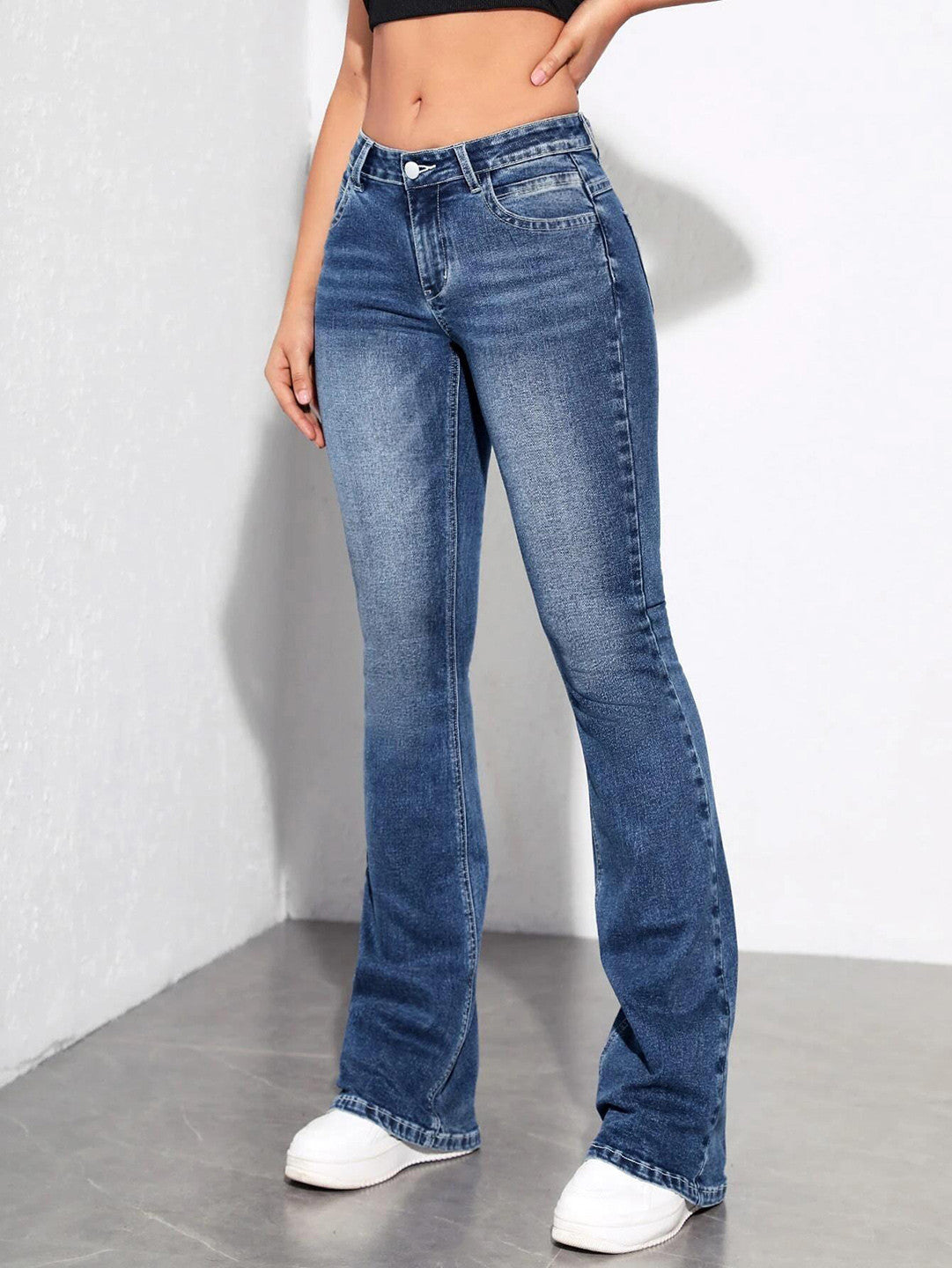 KOTTY Boot-Leg Women Blue Jeans 