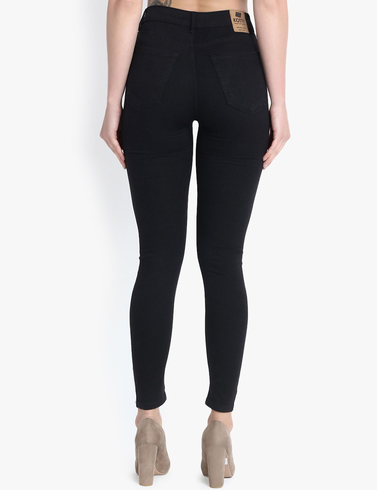 KOTTY Regular Women Black Jeans 