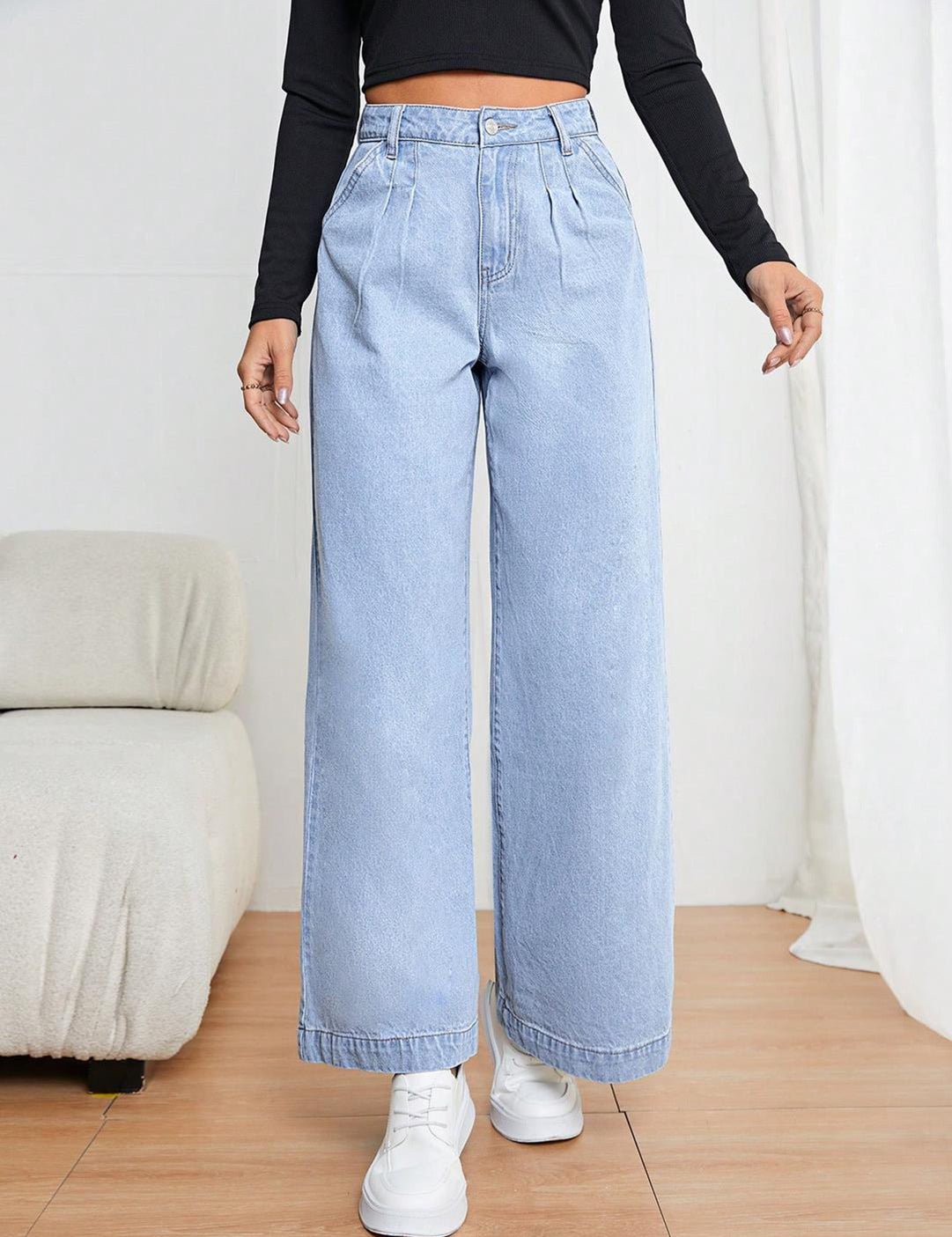 KOTTY Regular Women Light Blue Jeans 